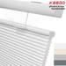 Keego Top Down Bottom Up Cellular Shades Cordless Honeycomb Blinds for Windows Light Filtering White Color 55.5 w x 56.0 h