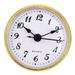 70 mm Clock Insert Movement Craft Gold Rim Clock Head Round Clock Arabic Numerals Modern Style Clocks Insert