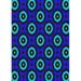 Ahgly Company Indoor Rectangle Patterned Navy Blue Novelty Area Rugs 7 x 9