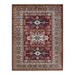 Hand-Knotted Wool Tribal Traditional Orange Area Rug 5 4 x 6 10