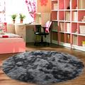 YouLoveIt Fuzzy Round Rug for Bedroom Round Area Rug Fluffy Circle Carpet Furry Rugs Soft Fluffy Floor Rug Non-Slip Decorative Floor Mat Plush Shaggy Rug Home Decor 3 Sizes