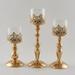 Happy date Candlestick Holders Taper Candle Holders Brass Gold Candlestick Holder Set Candle Stick Holders kit Decorative Candlestick Stand