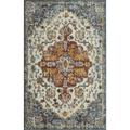 Loomaknoti Alsbrooke Kapirah 3 x 5 Oriental Indoor Accent Rug Cream/Blue