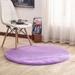 Fluffy Round Area Rug Plush Carpet for Living Room Bedroom Decor Multicolor Area Rug Purple 39.37 x 39.37 Inch