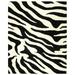 SAFAVIEH Soho Emery Striped Wool Area Rug White/Black 6 x 6 Round