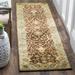 SAFAVIEH Antiquity Toireasa Traditional Floral Wool Runner Rug Brown/Green 2 3 x 10