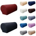 Yipa Anti-Slip Spandex Armrest Cover for Leather Sofa Stretchy Polyester Fabric Recliner Armchair Couch Slipcover Furniture Protector