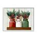 Stupell Industries Festive Holiday Jars Christmas Berry Bouquets Graphic Art Framed Art Print Wall Art 30x24 By Ziwei Li