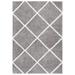 SAFAVIEH Tahoe Elwyn Trellis Shag Area Rug 8 x 10 Grey/White