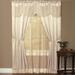 Woven Trends Halley 6 Piece Window Curtain Set Victorian Style Curtains 84 Inches Long Window In A Bag Curtain and Valance Set for Living Room and Bedroom Rod Pocket 56 x 84 Ivory