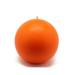 4 in. Orange Ball Candles -2pc-Box