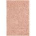 8 x 11 Solid Rose Pink Transitional Rectangular Shag Area Throw Rug