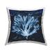 Stupell Industries Abstract Design Coral Script Nautical White Coastal Blue 18 x 7 x 18 Decorative Pillows