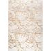 LaDole Rugs Abstract Modern Minimalist Contemporary Runner Rug - Luxury Premium Carpet for Living Room Entrance and Hallway - Gold and Beige 3x5 (2 7 x4 11 80cm x 150cm)