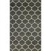 Unique Loom Rounded Trellis Frieze Rug Dark Gray/Ivory 5 3 x 8 Rectangle Trellis Traditional Perfect For Living Room Bed Room Dining Room Office