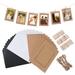 Frcolor Frame Picture Photo Wall Collage Frames Display 4X6 Hanging Size Wallet Paper Ornament Clips Tabletop Decor Cardboard