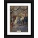 Jean Baptiste Edmond Allouard 18x24 Black Ornate Framed Double Matted Museum Art Print Titled: Funeral of President Felix Faure in Notre-Dame February 23 1899. (1899)