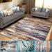 Modern Abstract Vintage Area Rug Indoor Carpet Easy Cleaning for Bedroom Kitchen Living Room 15.74 x 23.62 inch