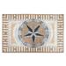Furnish My Place Texas Star Rug - 7 ft. 8 in. x 11 ft. Beige Rustic Novelty Lone Star Rug with Border Jute Backing