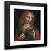 Marco d Oggiono 15x18 Black Modern Framed Museum Art Print Titled - Portrait of a Youth as Saint Sebastian (Late 1480s)