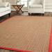 SAFAVIEH Natural Fiber Aspen Striped Sisal Area Rug Rust 6 x 9