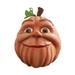 Gureui Resin Ornament Halloween Cartoon Pumpkin Shaped Figurine Artware Desktop Decor for Home Shops