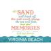 Virginia Beach Virginia Beach Memories Last Forever (12x18 Wall Art Poster Room Decor)