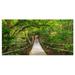 Designart Bridge to Jungle Thailand Landscape Photo Canvas Art Print