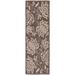 Safavieh Courtyard Crystal Floral Indoor/Outdoor Indoor/Outdoor Runner Rug 2 3 x 6 7 Chocolate/Natural