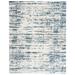 SAFAVIEH Hudson Shag Jahn Abstract Area Rug Ivory/Slate Blue 8 x 10
