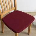 Seat Covers for Dining Room Chairs Stretch Jacquard Dining Chair Seat Covers - Set of 1 Red