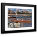 Pierre-Auguste Renoir 24x20 Black Modern Framed Museum Art Print Titled - The Seine at Argenteuil (La Seine Ãƒ Argenteuil) (1888)