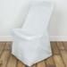 BalsaCircle Lifetime Folding Chair Cover Slipcovers Solid Polyester Ivory