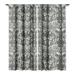 Society6 Emanuela Carratoni Ultimate Gray Damask Single Panel Room Darkening Window Curtain 50 x 108