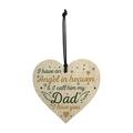 Staron Father s Day Decorations Wooden Love Pendant The Best-Gift for Father