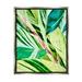 Stupell Industries Tropical House Plant Leaves Close Up Photography Photograph Luster Gray Floating Framed Canvas Print Wall Art Design by Gail Peck