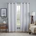 Eclipse Kylie Absolute Zero Blackout Grommet Curtain Panels Set of 2 White 37 x 95