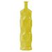 Urban Trends Collection Ceramic Round Bottle Vase With Dimpled Sides Large - Yellow
