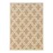 Bowery Hill 96 x 120 Transitional Wool Hand Hooked Wool Rug in Beige