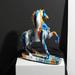 Modern Horse Figurine Collectable Resin Statue Arts Crafts Animal Tabletop Shelf Cabinet Adornments Birthday Artwork Gift