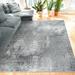 Modern Geometric Diamond Distressed Power-Loomed Indoor Area Rug or Runner 5 7 X 8 9 Charcoal by Blue Nile Mills