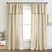 Lush Decor Modern Faux Linen Window Curtain Panels - Blue - 84 x 52