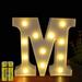 Light Up Letters Alphabet Light Up Led Lamp Letter Lights Letter Deco Battery Operated For Party Wedding Home Bar Decoration (M)