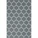 Unique Loom Trellis Decatur Rug Dark Gray/Ivory 4 2 x 6 1 Rectangle Textured Trellis Traditional Flatweave Perfect For Living Room Bed Room Dining Room Office