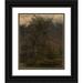 Thomas Fearnley 15x18 Black Ornate Wood Framed Double Matted Museum Art Print Titled - Study of Birches in Romsdal (1836)