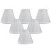 Royal Designs Inc. Pleated Empire Chandelier Shade CS-111WH-6 White 2.5 x 5 x 4.25 Pack of 6