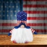 WOXINDA Glow Election Decoration Room Day Independence Decoration Desktop Patriotic Plush Living Desktop Ornament