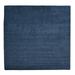 8 x 8 ft. Hand Knotted Gabbeh Wool Solid Square Area Rug Blue