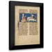 Illustrator Unknown 13th Century 11x14 Black Modern Framed Museum Art Print Titled - Amos and Three Goats