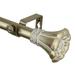 InStyleDesign Floweret 1 Inch Diameter Adjustable Curtain Rod Light gold 66 to 120 inch Gold Finish
